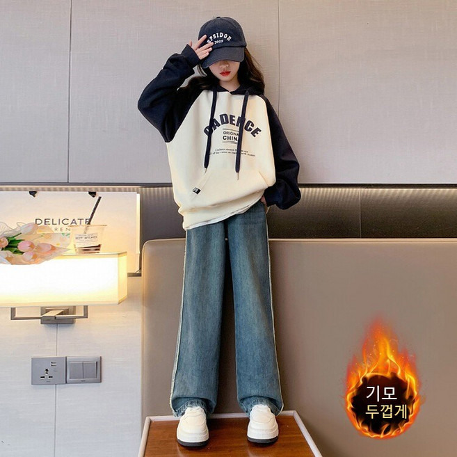 봄신상 여아 주니어 후드상의 상하복세트 082