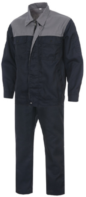 지스터프 춘추 근무복 어깨 배색형 긴팔 유니폼 상하의 세트