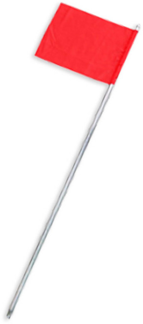 하나공구 측량깃발 국내생산 철재 현장표시봉 120cm 임시공사 농업 현장 경계표시, 적색, 20개