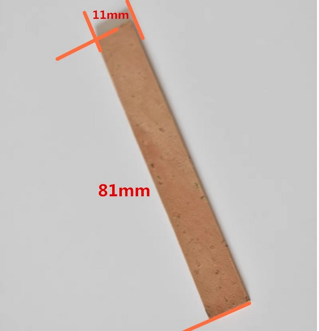 義大利進口豎笛/黑管單簧管接口軟木片維修配件, 1個, 管體- 8.1CM*1.1CM