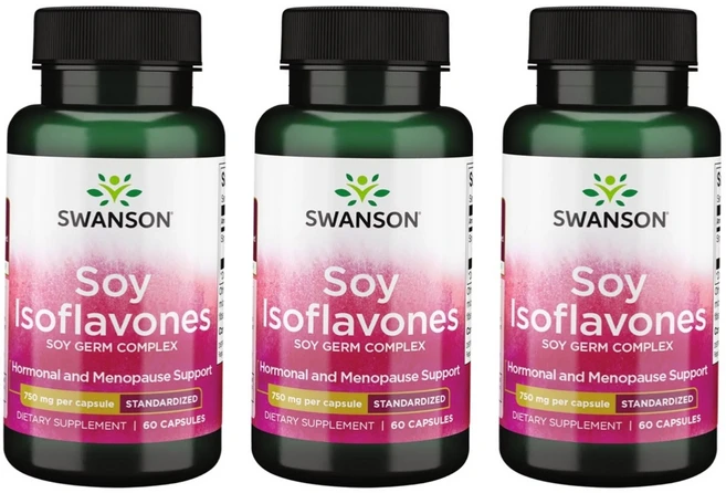 스완슨 Swanson 소이 이소플라본 750mg 60캡슐 X 3통 우먼 대두 이소플라본, 60정, 3개 - 쿠팡