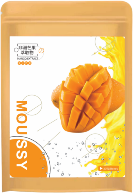 MOUSSY 非洲芒果萃取物 飽足感 管控飽腹 抑制食慾膠囊 阻斷澱粉 促進新陳代謝 飽足 嘴饞, 1個, 30顆