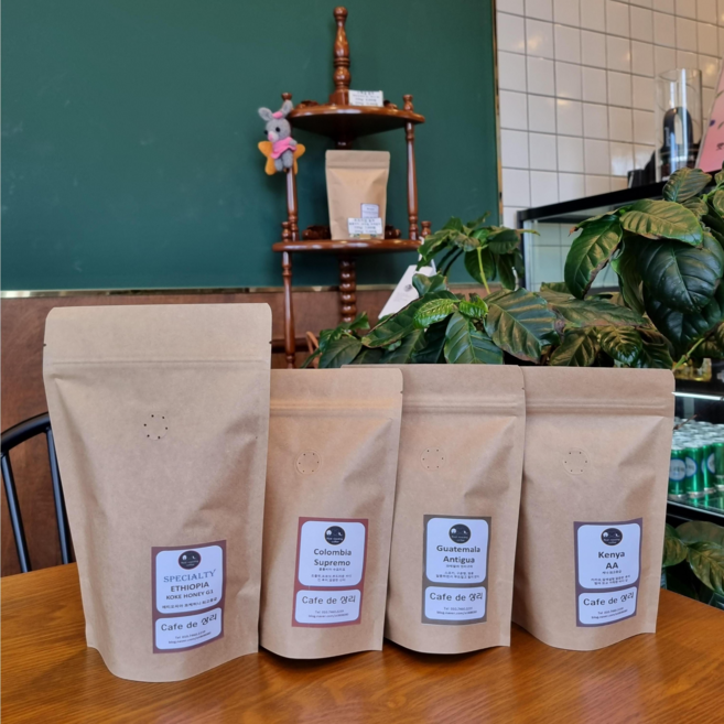 120g 200g 최고등급생두로 로스팅한 맛있는 원두 (에티오피아코케허니G1 케냐키암부AA 콜롬비아수프리모 브라질옐로우버번 과테말라안티구아), 과테말라안티구아, 원두(홀빈), 홀빈(분쇄안함), 1개