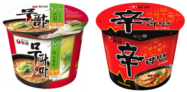 농심 무파마 큰사발x6컵+신라면 큰사발x6컵