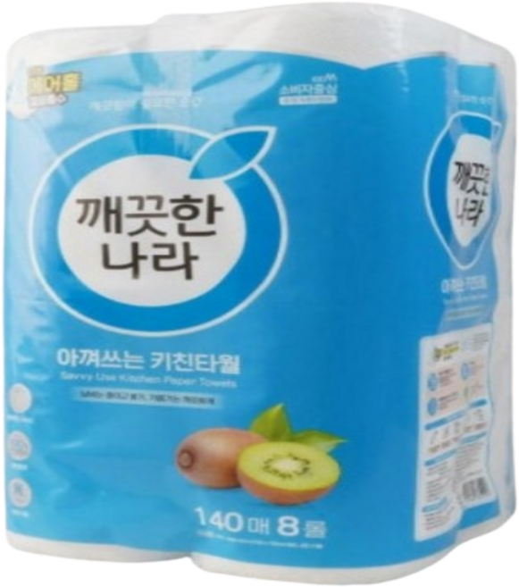 데일리 아껴쓰는 키친타올 140매 8롤 x 2팩