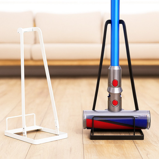 무선청소기거치대 심플 무선 청소기 보관스탠드 다용도, 화이트, 1개