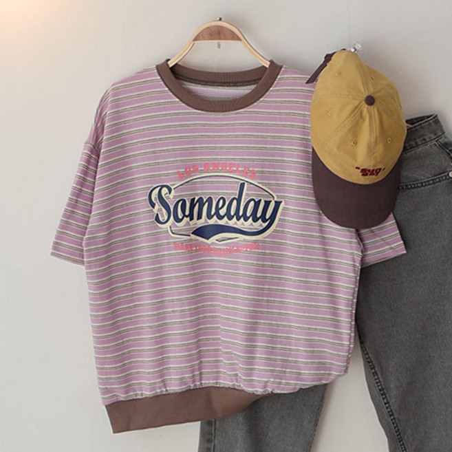 스카이코코 여성 반팔 티셔츠 데이 단가라 맨투맨