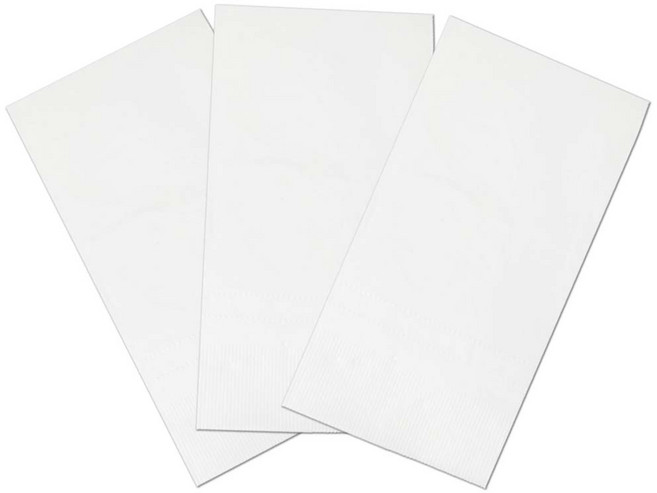 네모냅킨 디너 - 호텔 레스토랑 식당 고급휴지 무형광, 1세트, 디너냅킨 무지 백색(접지), 500개