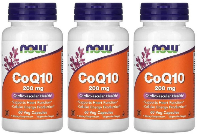 나우푸드 코큐텐 200mg 베지 캡슐 60정 3개, 60 Veg Capsules