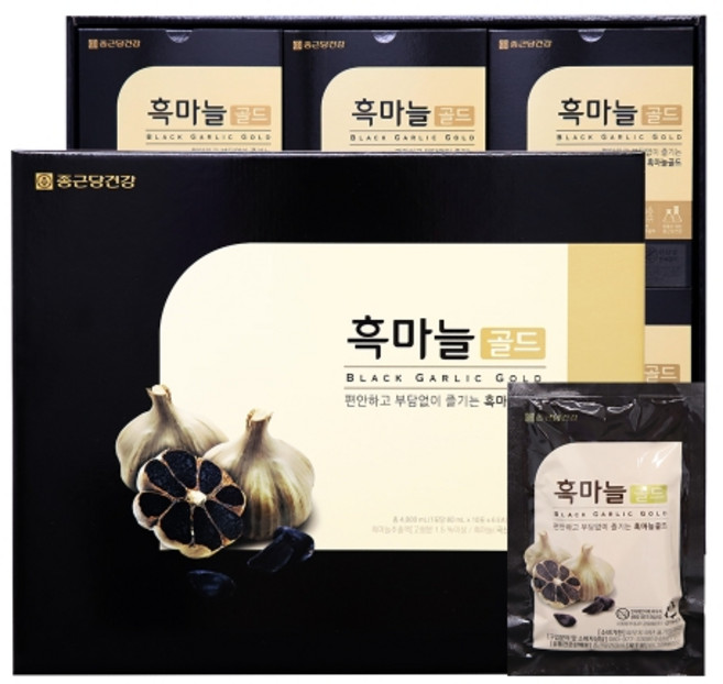 종근당건강 발효 흑마늘 발효마늘 흑마늘추출액 흑마늘즙, 4800ml, 8개