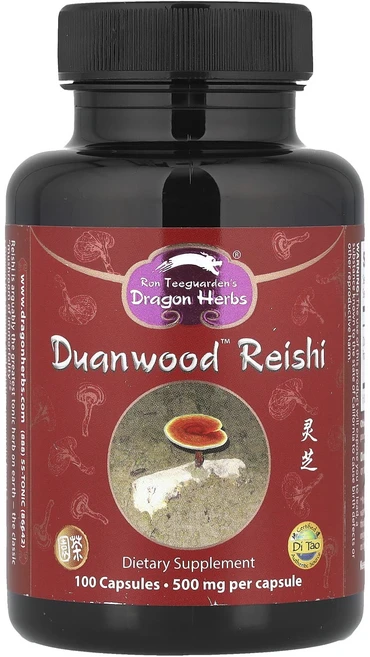 몸관리하세요 겨울입니다 Dragon Herbs Duanwood™ 영지버섯 500mg 캡슐 100정 특별관리진행, 1개 - 쿠팡