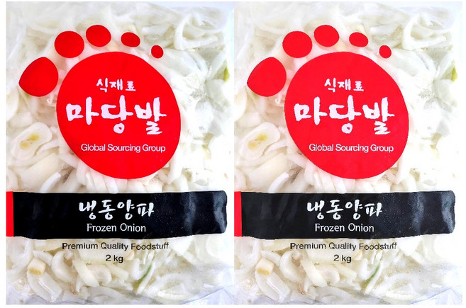마당발 냉동 양파 슬라이스, 2kg, 2개