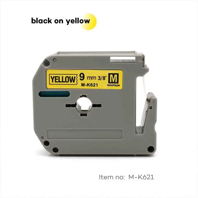 9mm M 라벨 테이프 MK221 Brother P-touch PT-70 프린터 용, 04 mk-621
