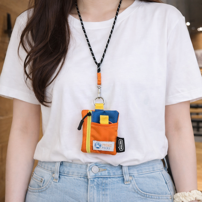 버딩 미니 동전지갑 열쇠케이스 목걸이 방수 카드지갑 학생증 식권 출입증 카드홀더 수납 파우치