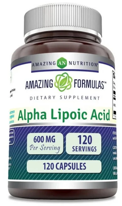 어메이징 뉴트리션 알파리포산 200mg 캡슐 Amazing Nutrition Alpha Lipoic Acid, 알약/캡슐, 2개, 120정 - 쿠팡
