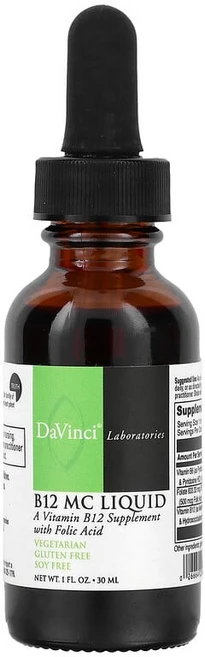 다빈치 랩 오브 버몬트 B12 MC 리퀴드 30ml, DaVinci Laboratories, B12 MC 액, 29.574ml, 1개 - 쿠팡