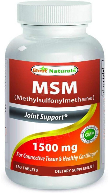 베스트네츄럴스 MSM 1500mg 타블렛, 180정, 1개