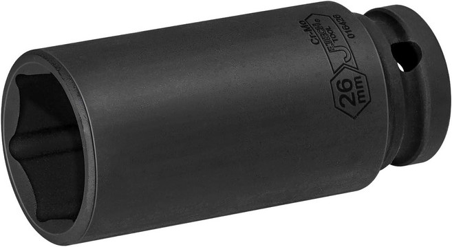 JETECH 2 인치 드라이브 26mm 깊이 충격 소켓 미터법 초장거리 열된 CrMo 합금강 6점 디자인, 29mm