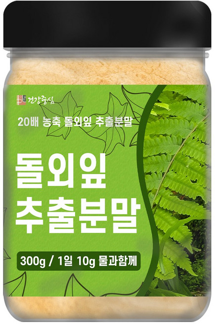 건강중심 20배 돌외잎 추출 분말, 1개, 300g