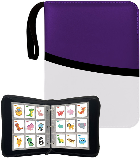 엠메이드 띠부띠부씰 전용 900장 보관 앨범, 퍼플