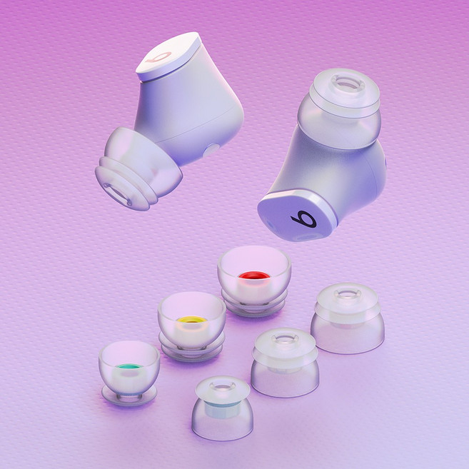 디오핏 비츠 스튜디오 버즈 플러스 이어팁 비츠 스튜디오 버즈 이어팁 비츠 핏 프로 호환 이어팁 BEATS 이어캡 (메모리폼이어팁 실리콘이어팁 다중플랜지이어팁), 다중플랜지 이어팁, 클리어, L