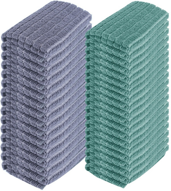 40cmx60cm (20매입) 경편바둑걸레 초극세사 미소진, 그린