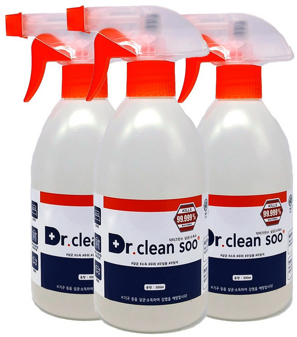 닥터크린수 살균 소독제 500ml 3개