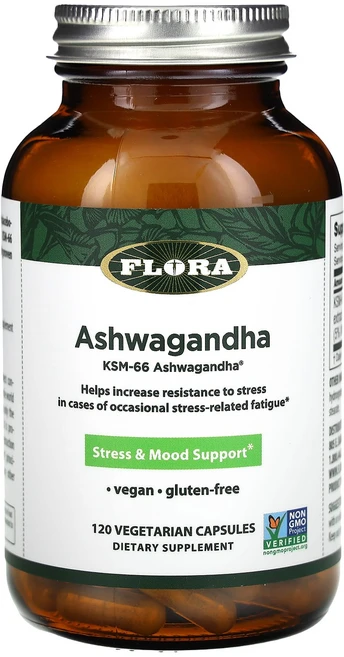 Flora 아슈와간다 600mg 베지 캡슐 120정(캡슐 1정당 300mg), Flora아슈와간다600mg베지캡슐120정캡슐1정당30, 1개, 120정 - 쿠팡