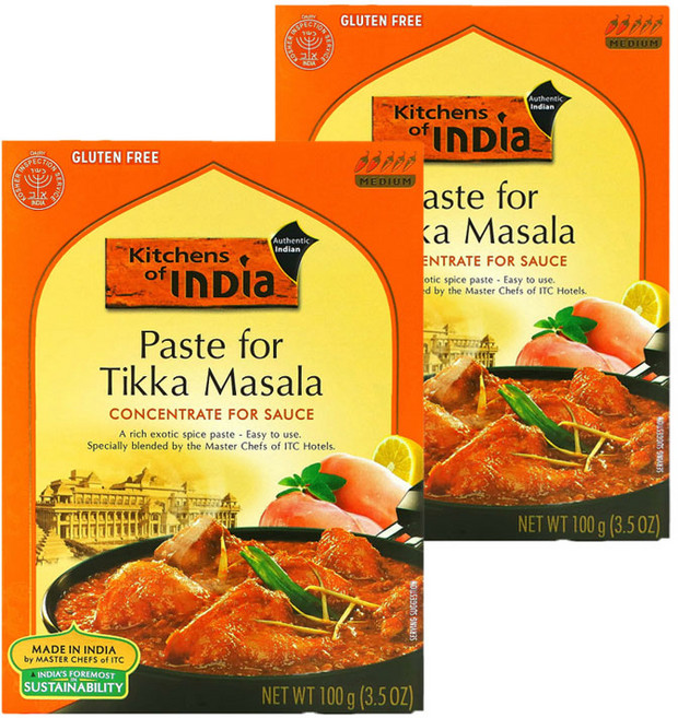 키친오브인디아 티카 마살라 페이스트 농축 소스 미디엄, 2개, 100g