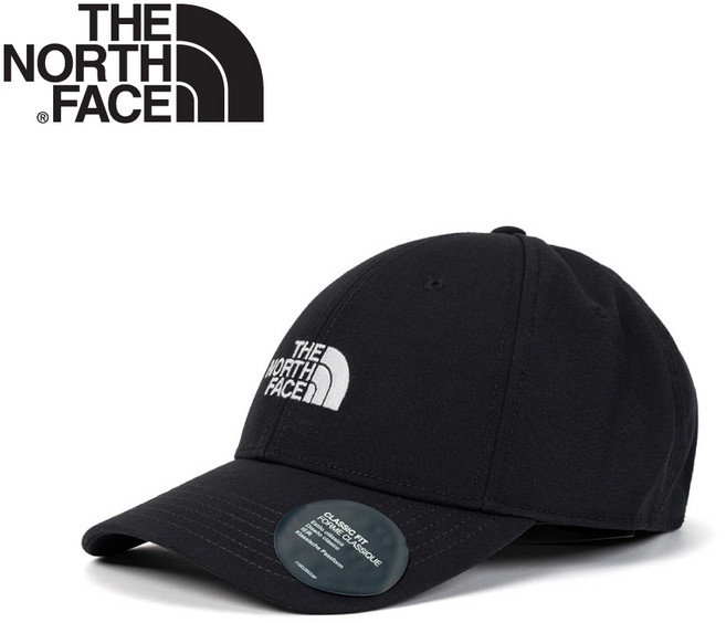 The North Face 品牌刺繡棒球帽 黑色 遮陽帽