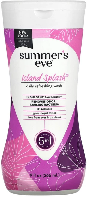 Summer's Eve 데일리 리프레싱 워시 아일랜드 스플래시 266ml(9fl oz), SummersEve데일리리프레싱워시아일랜드스플래시266, 1개, 266ml - 쿠팡