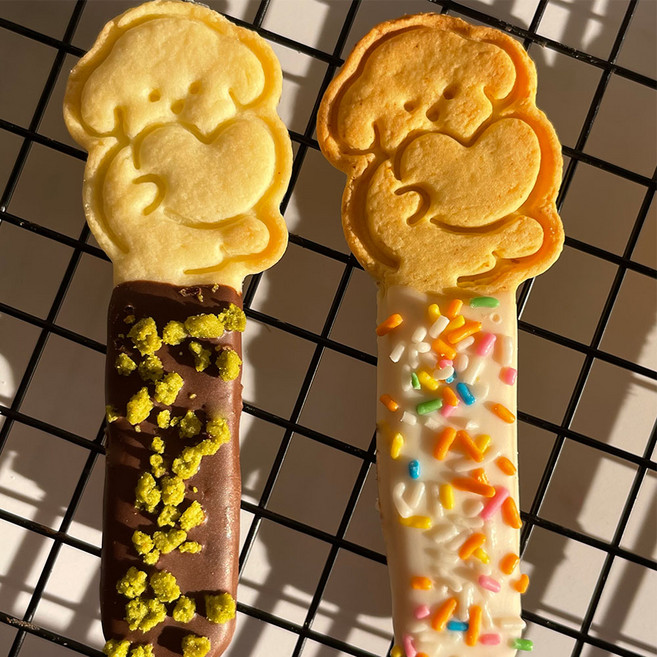 하트 댕 빼빼로 쿠키커터 빼빼로데이 초코 과자 간식 만들기 홈베이킹 틀, 1개