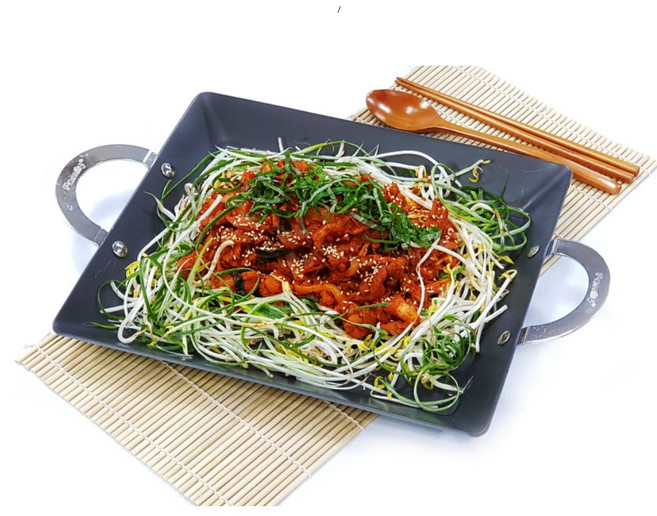 주방애몰 사각 구이판 업소용 경질 순대 닭갈비 곱창 볶음 불판 떡볶이 팬, 1개, 27cm, 경질 [소소]