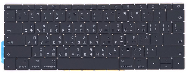 Apple MacBook Pro 13吋 繁體中文鍵盤 無Touch Bar設計, Black, A1708