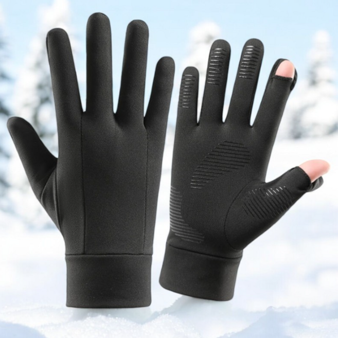 인클라바 방한장갑 오토바이장갑 등산 바이크 스키 캠핑 방수 3M충전재사용 스마트폰 터치 장갑, 올블랙스마트장갑, 기본형 M