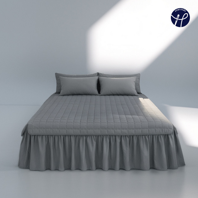 홈홈 국내 제조 도르미오 스커트 날개 스프레드 프릴 침대 매트리스 커버