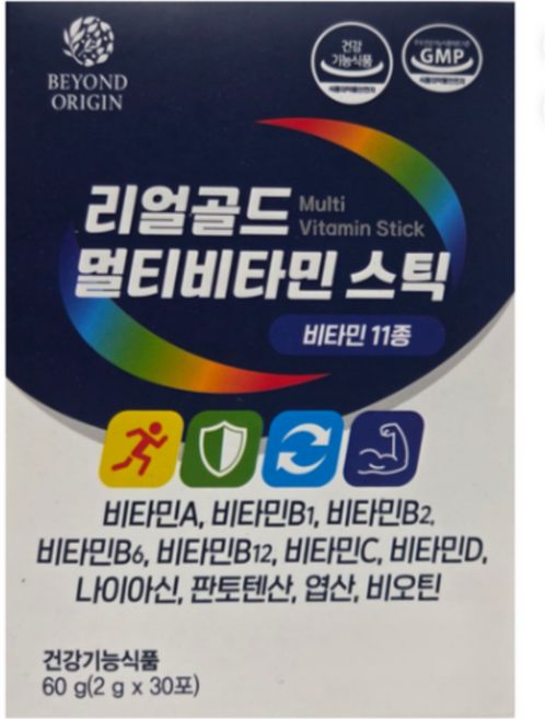 비욘드오리진 리얼골드멀티비타민스틱, 60개, 2g