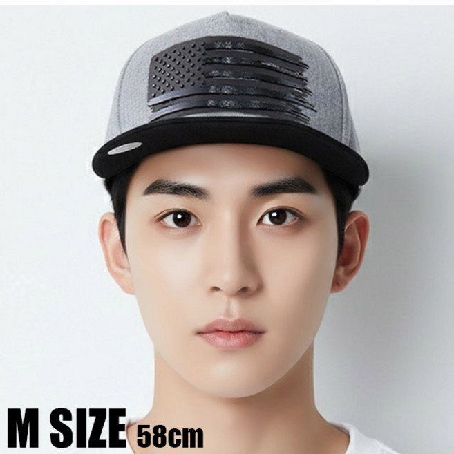 베이직엠 남성 빅사이즈 힙합모자 스냅백 USA 나염