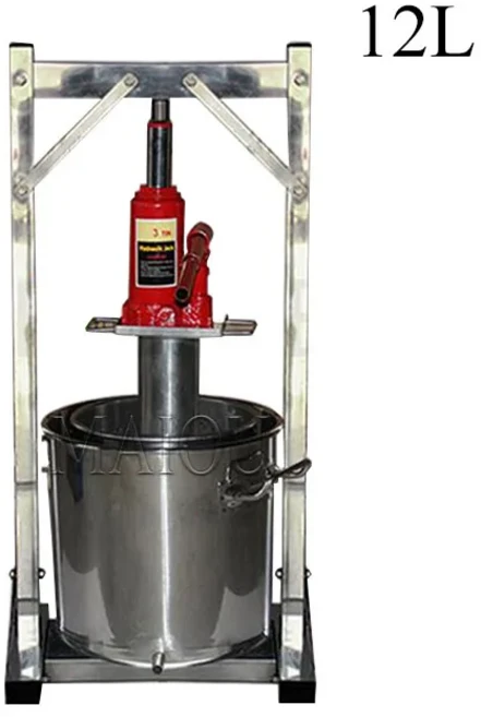 22L 수동 유압 착즙기 스테인리스 소형 포도 오렌지 과일 프레서 12L/22L/36L, 01 12L