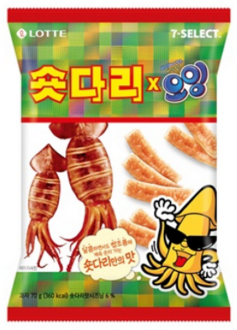 숏다리오잉 간식스낵, 12개, 70g