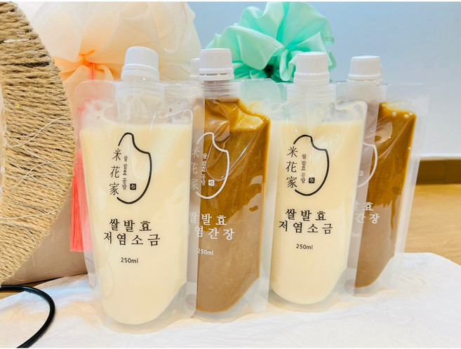 쌀누룩 액상 저염 발효 감칠맛이 풍부한 미네랄 소금, 1개, 250g