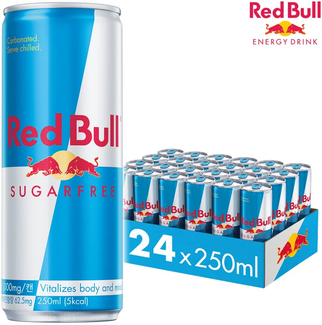 레드불 슈가프리, 250ml, 24개 - 쿠팡