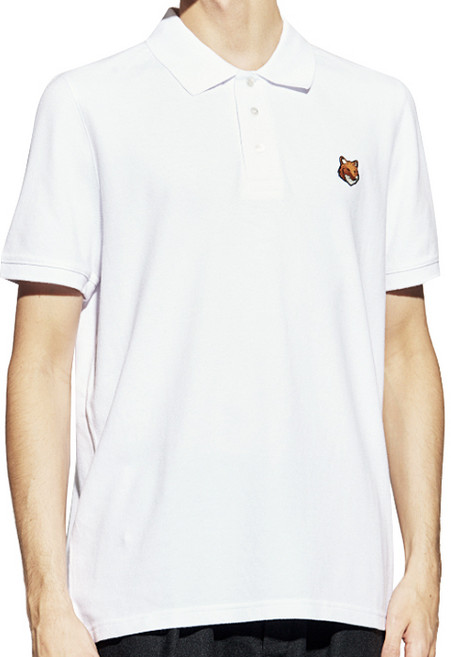 메종키츠네 남성 폭스헤드 폴로 반팔티 PM00209KP0002 P199