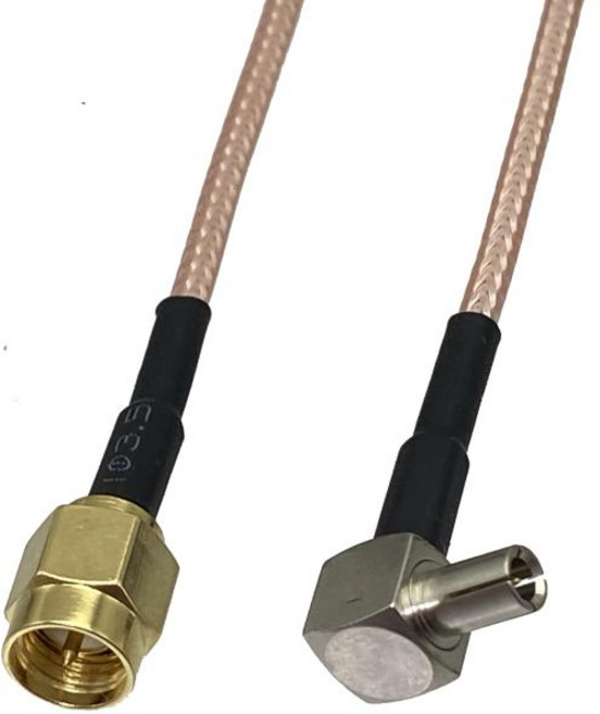 RF 동축 피그테일 점퍼 와이어 터미널 직각 크림프 커넥터 RG316 케이블 SMA 수 플러그-TS9 수 플러그 4 인치 10FT, 8)10inch 25CM, 1개
