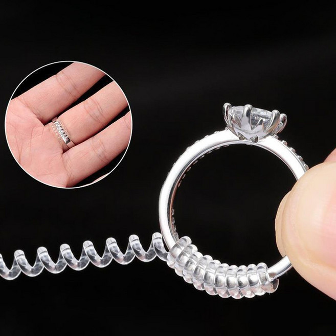 반지 사이즈 줄이기 크기 호수 조절 실리콘 스프링_35fgjyuea