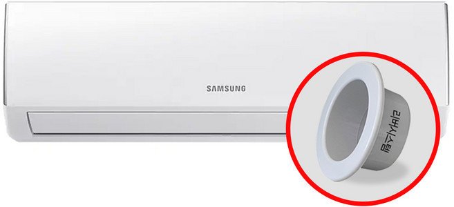 삼성전자 6벽걸이에어컨 원룸에어컨 실외기포함 리버시스템 홀캡, 삼성벽걸이에어컨, 일반배관형