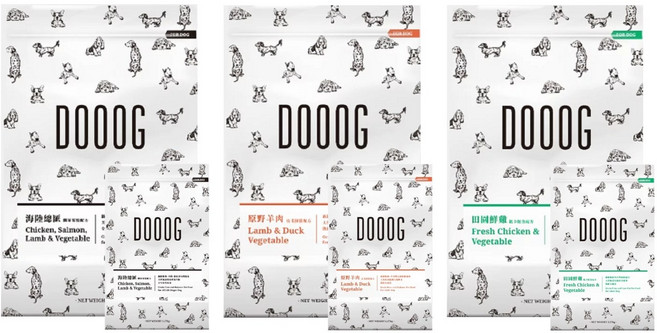 沛茲寵物 杜革 DOOOG 犬用無穀低敏飼料 鮮肉狗糧 台灣製造, 1個, ３原野羊肉 15lb 6.8kg(限宅配, 6.8kg, 羊肉