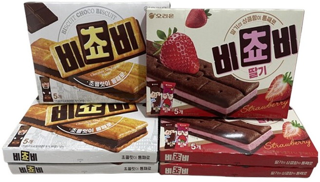 오리온 비쵸비 딸기 5P (125g) + 비쵸비 초코 5P (125g), 6개, 125g