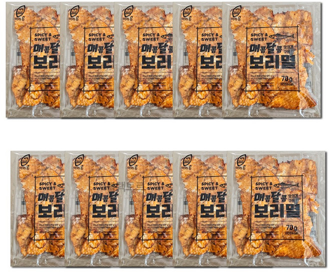 매콤달콤 보리멸, 10개, 70g