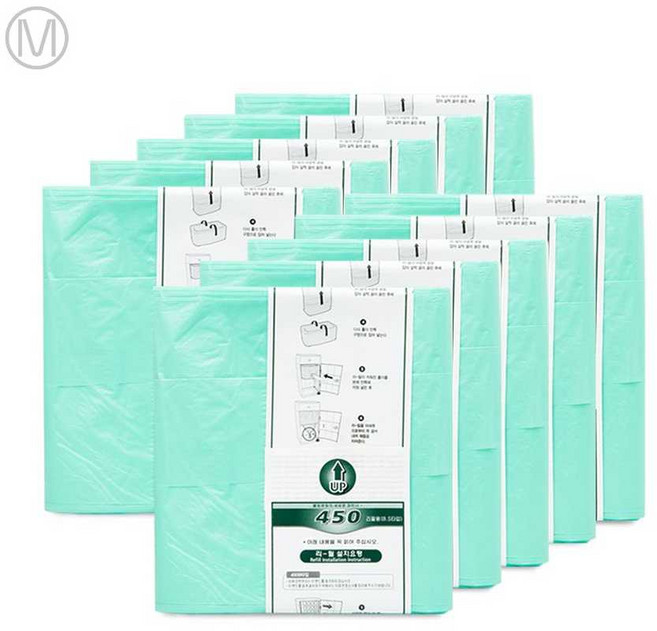 매직캔리필 기저귀통 휴지통 M220 M250 M280 M330 매직캔정품, 12_450R10B->M450모델리필-10개, 1개